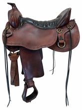 18.5Inch Used Tucker Black Mountain Trail Saddle Wide Tree 261