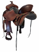 18.5Inch Used Tucker Black Mountain Trail Saddle Wide Tree 261