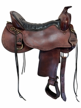 18.5Inch Used Tucker Black Mountain Trail Saddle Wide Tree 261
