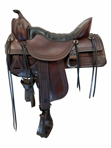 SOLD 2026/03/19   18.5Inch Used Tucker Old West Trail Saddle Wide Tree 277