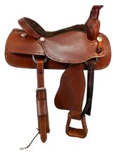 18 Inch Used American Barbed Wire Brazo Roping Saddle 198