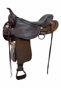 18 Inch Used Circle Y High Horse Daisetta Cordura Trail Saddle Wide Tree 6914