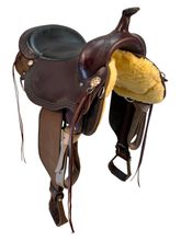 18 Inch Used Circle Y High Horse Daisetta Cordura Trail Saddle Wide Tree 6914