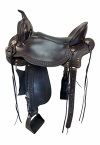18 Inch Used Circle Y Horse Tack World Flex Trail Saddle Wide Tree