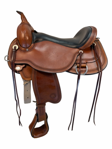 SOLD 2026/04/24e 18 Inch Used Circle Y Pioneer Trail Saddle Wide Flex2 Tree 1665