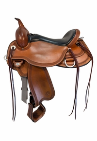 SOLD 2026/02/02 18 Inch Used Circle Y Pioneer Trail Saddle X Wide Flex Tree 1665