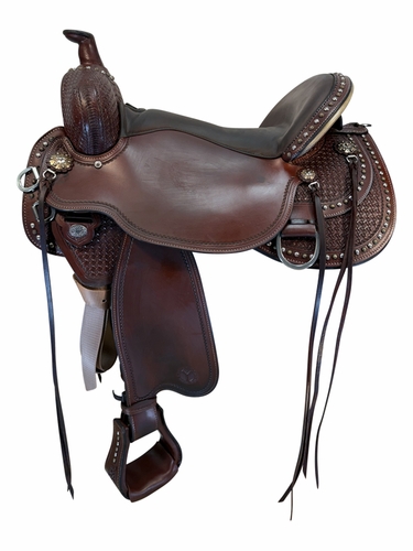 18 Inch Used Circle Y Reno Trail Saddle Wide Flex2 Tree 2373