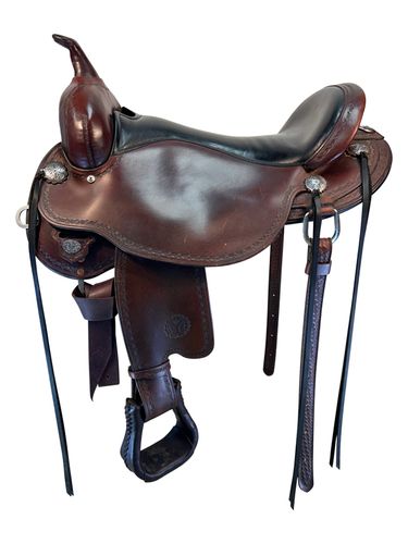 SOLD 2025/07/08j  18 Inch Used Circle Y Salt River Trail Saddle 1667