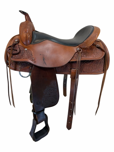 18 Inch Used Circle Y Trail Saddle Medium Tree  3604