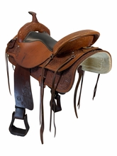 18 Inch Used Circle Y Trail Saddle Medium Tree  3604
