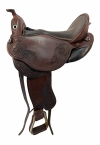 18 Inch Used DP Quantum Short And Light Trail Saddle Adjustable Flex Tree