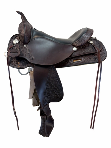 18 Inch Used High Horse By Circle Y Mineral Wells Trail Saddle Wide Tree 6812