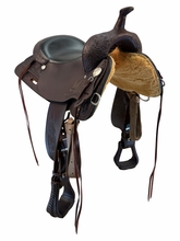 18 Inch Used High Horse By Circle Y Mineral Wells Trail Saddle Wide Tree 6812