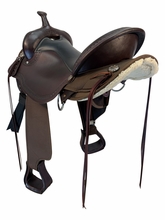 18 Inch Used High Horse By Circle Y Rosebud Cordura Trail Saddle Wide Tree 6918
