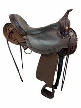 18 Inch Used High Horse By Circle Y Rosebud Cordura Trail Saddle Wide Tree 6918