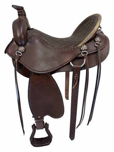 18 Inch Used Steele Trail Saddle Medium Tree