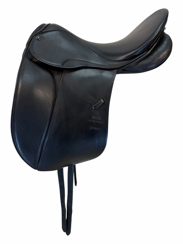 18 Inch Used Stubben Dressage Saddle Medium Wide Tree Genesis
