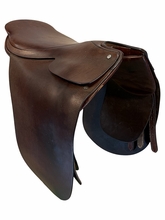 19.5Inch Used Blue Ribbon Leather Co Flat Saddle Narrow Tree