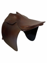 19.5Inch Used Blue Ribbon Leather Co Flat Saddle Narrow Tree