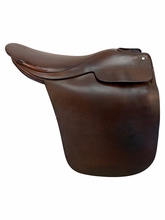 19.5Inch Used Blue Ribbon Leather Co Flat Saddle Narrow Tree