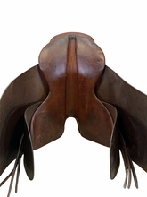 19.5Inch Used Blue Ribbon Leather Co Flat Saddle Narrow Tree
