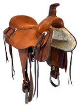 20 Inch Used Dakota Roping Saddle 210c
