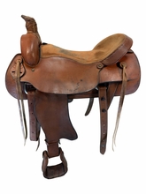 20 Inch Used Dakota Roping Saddle Wide Tree 500