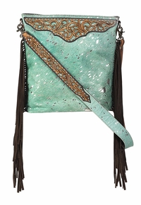 Angel Ranch Crossbody Bag Acid Wash Large Crossbody Turquoise D330002533