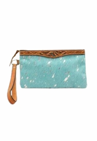 Angel Ranch Wristlet Acid Wash Wristlet Turquoise D330002433