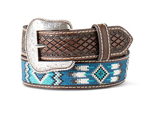 Ariat Boys 1 1/4 Southwest Inlay Belt BR A1307602