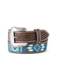 Ariat Boys 1 1/4 Southwest Inlay Belt BR A1307602