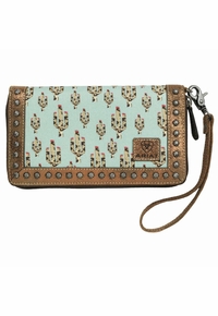 Ariat Clutch Cruiser Matcher Leopard Cactus Turquoise A770000133