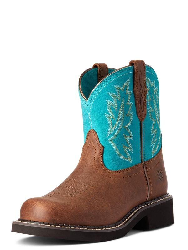 Ariat Fatbaby Heritage Western Boot (Worn Hickory/Shamrock) Boots in