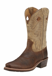 Ariat Men's Heritage Roughstock Boots Square Toe Earth 10002230