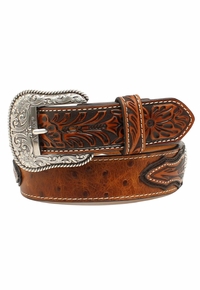 Ariat Mens Ostrich Print Belt A1024402