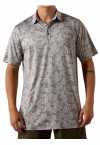 Ariat Mens All Over Print Fitted Polo 10073436