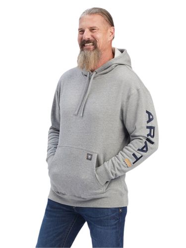 Ariat Men’s Rebar Graphic Hoodie Heather Grey 41627
