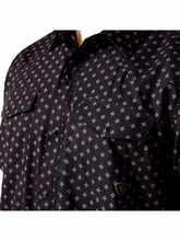 Ariat Mens Printed Western Fitted Snap Shirt 10073422