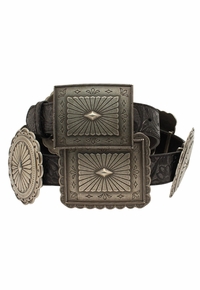 Ariat Womens Embossed Large Concho Belt A1531801