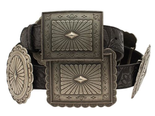 Ariat Womens Embossed Large Concho Belt A1531801