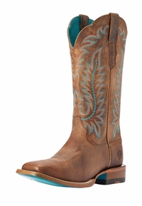 ARIAT Women's Longview Western Boot - Shock Absorbing Technology