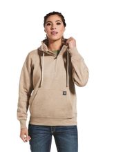 Ariat Womens Skill Set 1/2 Zip Hoodie Dark Oatmeal 32912