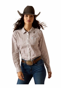 Ariat Womens Kirby Stretch Shirt Winsome Geo Print 10052793 CLEARANCE