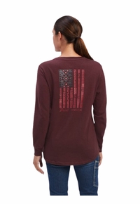 Ariat Womens Rebar Cotton Strong SouthWest Graphic T-Shirt 10041515 ZDS