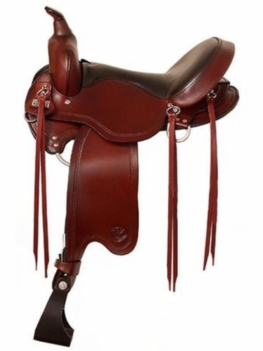 16" 17" Big Horn Gaited Trail Saddle 4" Cantle with Leather Skirts 812