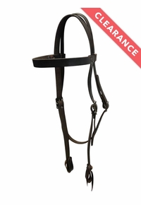 Big Horn Black Smooth Headstall 3571 CLEARANCE