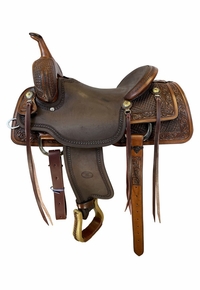 Billy Cook 1/2 Breed Crazy Stamp Pro Cutter Saddle 4003