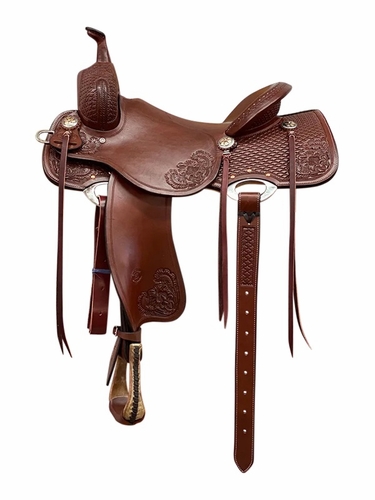 15" to 16" Billy Cook Cowhorse Cats Eye Front & Rear Saddle 6315