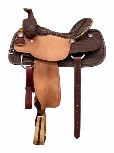 Billy Cook 1/2 Breed Basket WSO Seat & Fender Low TM Roper Saddle 2111