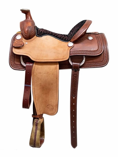 14.5" to 16" Billy Cook Long Block Border TM Roper Saddle 2148